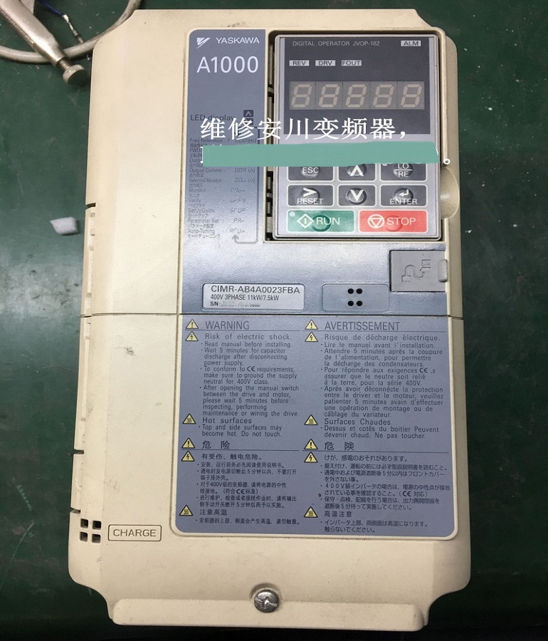 YASKAWA inverter cimr-ab4a0023fba maintenance 400V 3phase 11kw / 7.5kW inverter