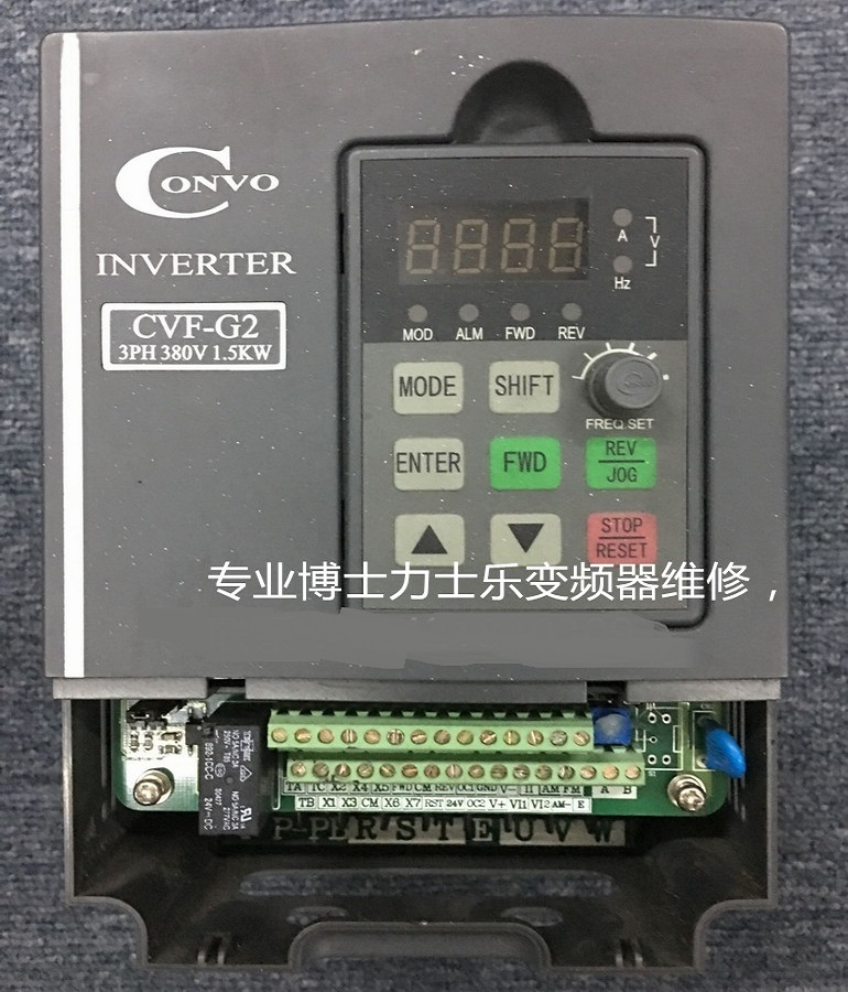 山東煙臺(tái)維修CONVO康沃CVF-G2-4T0015C變頻器 博士力士樂(lè)變頻器沒顯示維修